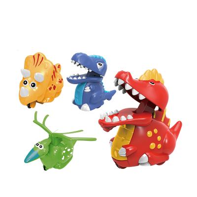 China Common Types Cartoon Animal Baby Kids Hot Sale Dinosaur Car 4 Funny Toys 26.4*28.2*8.7CM for sale