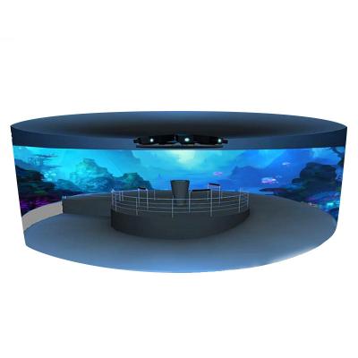 China The other new trend cinema circular arc screen 360 degree panoramic screen film for sale