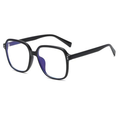 China Fashionable Hot Selling Unisex Design Retro Flat Transparent Flat Head Type Tr90 Plain Frames Optical Glasses for sale