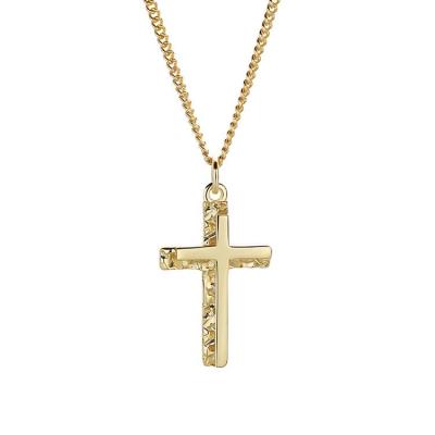 China Quality Design New Lady Minimalist Personality Silver Eco-Friendly Banged Cross Necklace for sale