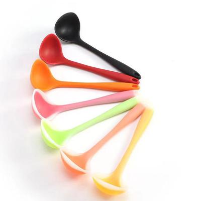 China Amazon DAC Premium Non Viable Silicone Stick Soup Pocket Heat Resistant Spoon for sale