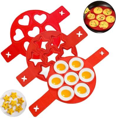 China Sustainable CAD Amazon Silicone Non Stick Cooking Tool Egg Molds Pancake Molds for sale