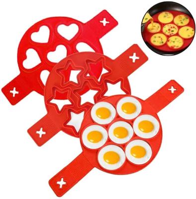 China Sustainable Hot Selling DH Amazon Silicone Non Cooking Tool Egg Stick Molds Silicone Pancake Molds for sale