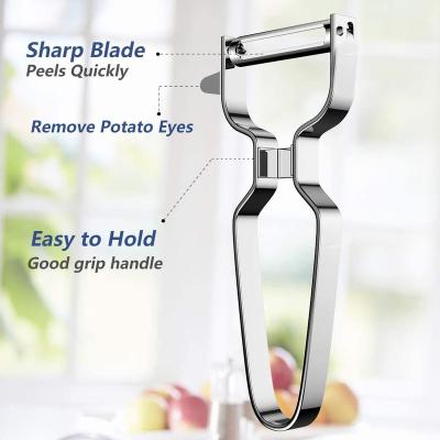 China Viable Hot Ultra Sharp Vegetable Potato Peeler Amazon CAD Sale Stainless Steel Vegetable Fruit Peeler for sale