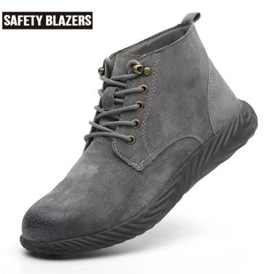 China BLAZERS Hot Safety SAFETY Steel Toe High Top Soft Men's Toe Style Shoes Work To Reject Anti Iron Filings for sale