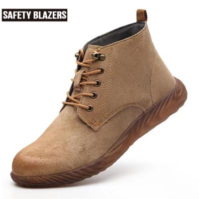 China Steel Toe SAFETY BLAZERS 2022 New Leather Smell Proof And Breathable Steel Toe Work Safety Boots For Man for sale