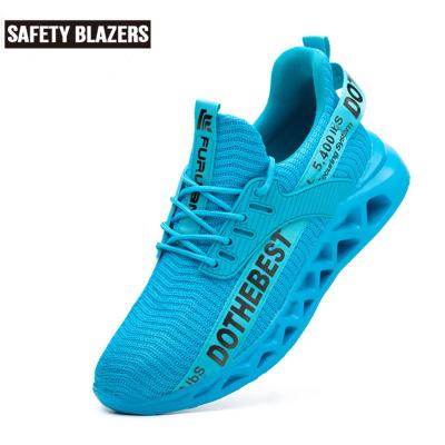 China Steel Toe SAFETY BLAZERS 2022 Summer Ventilated Rubber Steel Toe Breathable Anti Foot Odor Safety Shoes for sale