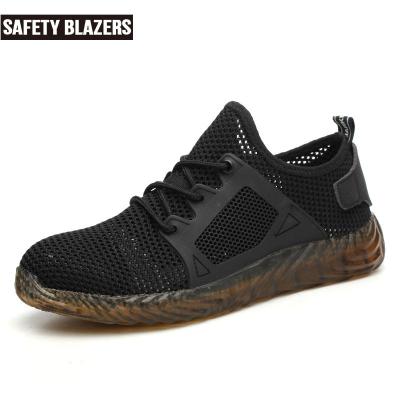 China Steel Toe SAFETY BLAZERS Deep Thread Mesh Breathable Transparent Jelly Bottom Strong Safety Smash Proof Shoes for sale