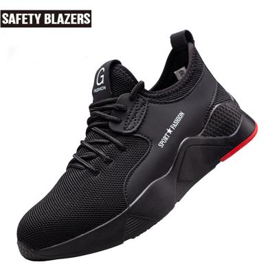 China New Steel SAFETY BLAZERS Sensational Toe Anti-Puncture Mesh Breathable Labor Protection Shoes For Man for sale