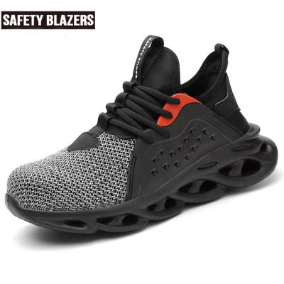 China Sensational Breathable Lightweight Steel Toe Mens And Womens Steel Toe SAFETYBLAZERS Anti Stab Safety Shoes for sale