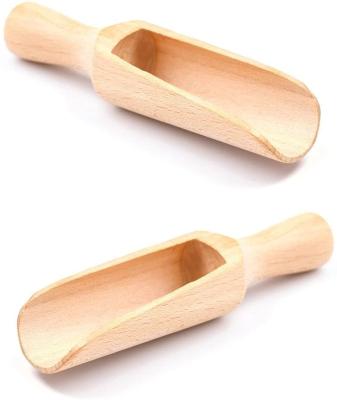 China Europe Tailai Natural Beech Wood Scoop Spices Universal Spoon Wooden Scoops For Bath Salts for sale