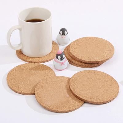 China Tailai Viable Cork Coaster for Drinks Tea or Coffee Coaster Blank Heat Resistant Reusable Coasters for Crafts for sale