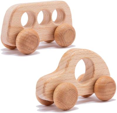 China Europe Babe Organic Wooden Baby Push Toys Sensory Skills Toy Minimalist Grasping Teething Toy Fine Motor Development Car Than Wooden Ratchet for sale