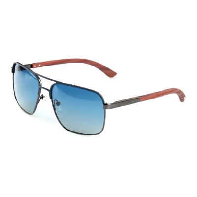 China 2021 New Design Fashion Polarized UV400 Square Pilot High Quality Metal Sunglasses for sale