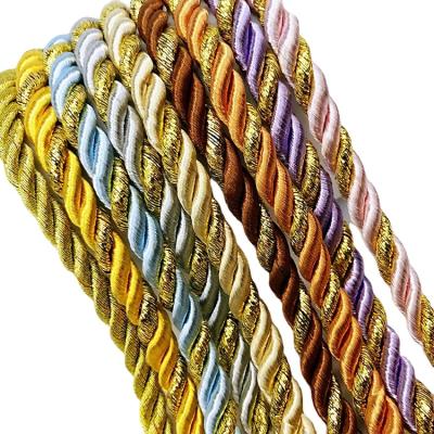 China Custom Logo Size Golden Ribbon Polyester Webbing 75mm Webbing 75mm Webbing Belt Polycotton Webbing Hand Viable Rope For Gift Packing for sale