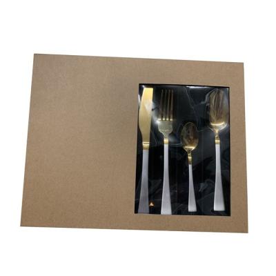 China Wholesale Hot Sale Stainless Steel Cutlery Set Luxury Gold Spoon Fork Knife Wedding Flatware for sale