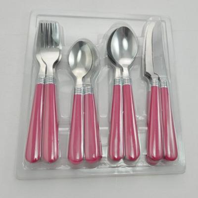 China Viable Custom Silver Stainless Steel Cutlery Set Knife Spoon Fork Stainless Steel Dinner Set for sale