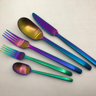 China S.S Viable Popular Colorful Colorful Cutlery Sets for sale