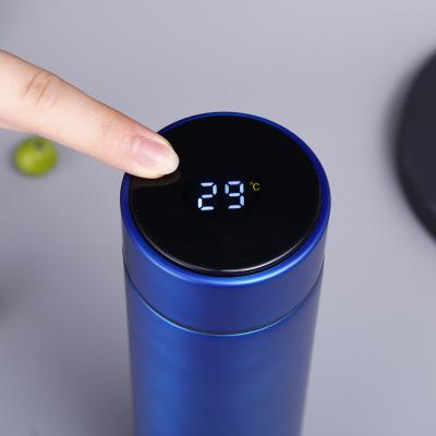 China Manufacturers PORTABLE Stainless Thermo Flasks Temperature LED Display Vacuum Smart Thermoses Mug Water Bottle for sale