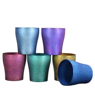 China Disposable Double Wall Coffee Tea Milk Tea Travel Camp Mug Pure Titanium Tumbler for sale