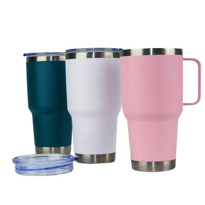 China Durable Metallic Stainless Steel 30oz Vacuum Tumbler for sale