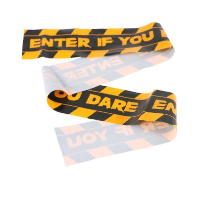 China Neat Edges Party Supplies Customized Hanging Warning Banner Party Fright Strip Halloween Banners for sale