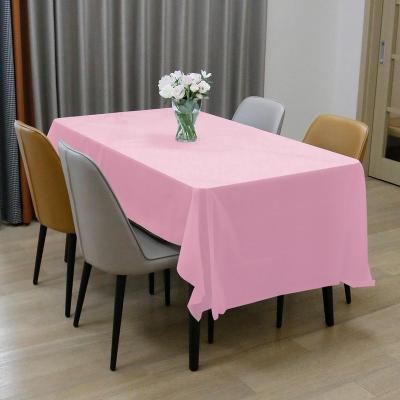 China Household Waterproof 100% Biodegradable Plastic Hotel Tablecloths Disposable Cornstarch Table Cover for sale