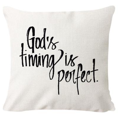 China Inspirational Non-Toxic Motivational Sign Quote Pillow Cover for sale