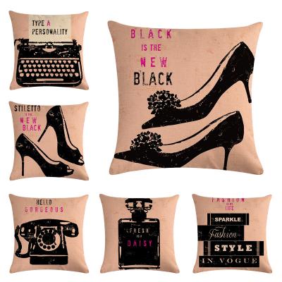 China Non-Toxic Retro Style Custom Vintage Typewriter Editing Old Editor Decorative Pillow Case OEM Customized for sale