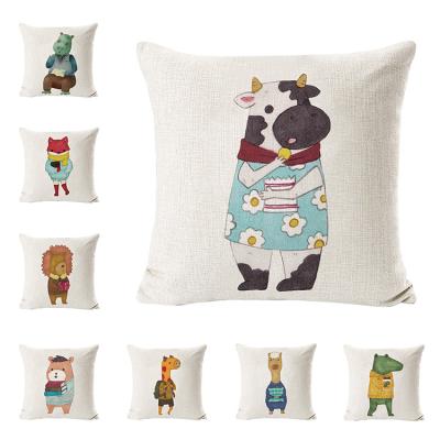 China 2021 Customer Design Zipper Pillow Case OEM Funny Animals Viable Different Type ODM for sale