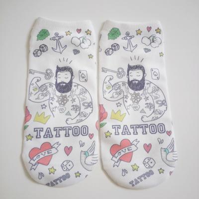 China 2021 Large Adult Size Digital Printing Love Socks Cotton Heart Socks Love Pink Socks for sale