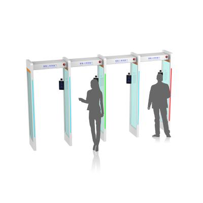 China Temperature Measuring and Face Recognition Security Check Gate zu verkaufen