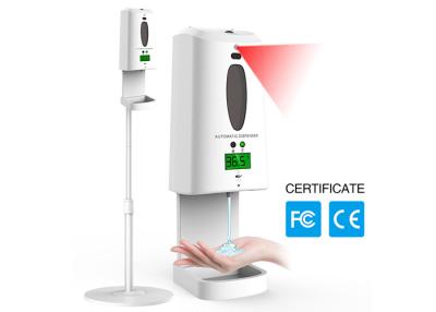 China De automatische van de Alcoholspary Touchless van de Temperatuurscanner van het de Handdesinfecterende middel van de de Automaatthermometer Witte Kleur Te koop