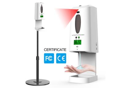 China LCD het Scherm 2 in 1 Scanner van de de Automaattemperatuur van de Handen Vrije Zeep Te koop