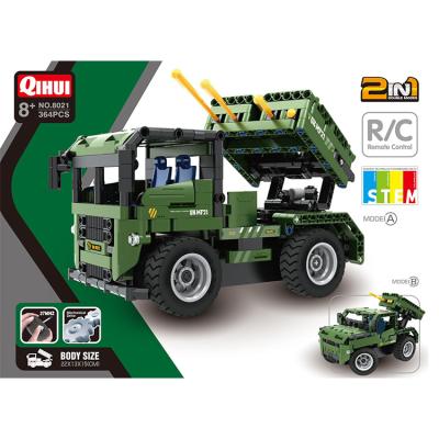 China Educational building toy ABS military series plastic children assembled puzzle rc bricks car building block toy for sale