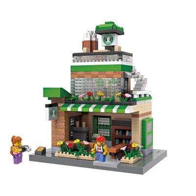 China 2019 Hot Selling Popular Building Toy LOZ Green Plastic Educational Modular Building Brick Toys for sale