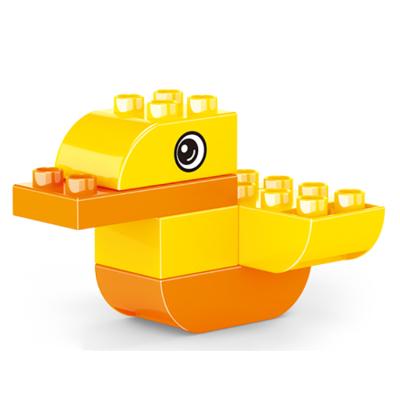 China Educational Construction Toy Children Lightweight Plastic Duck The Mini Model Of Brick Toys For Indoor for sale