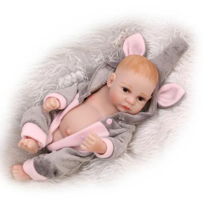 China Cartoon Toy Customize Hot Selling The Most Realistic Mini Full Body Silicone Baby Reborn Doll for sale