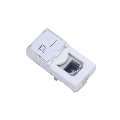 China Network French Type 22.5*45mm 1 Cat.3 RJ11 Left Front Plate for sale