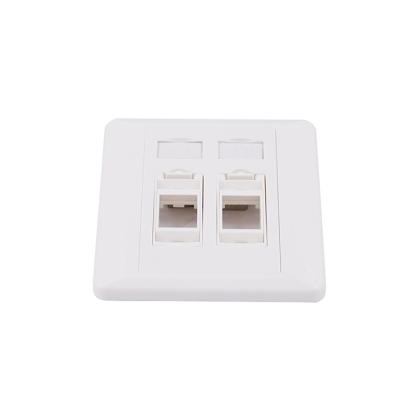 China New type detachable assembling - 2 port STP/UTP detachable assembling faceplate cat6 for sale