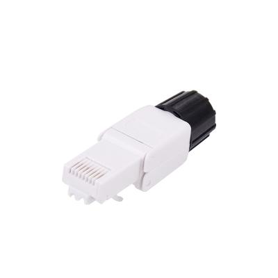 China Network DG-MPUV6A03 8P8C UTP Dismountable Gathering Cat.7 Cat.6a/Cat.6/Cat.5e RJ45 Connector Toolless Modular Plug for sale