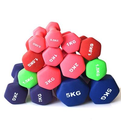 China Competitive Price Fitness Dumbbell Commercial Gym Adjustable PVC Lifting Training Rubber Dumbbell 1.5 Kg Dumbbell for sale