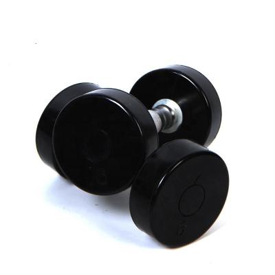 China Fitness Equipment Adjustable Dumb Rubber mute Round Rubber Dumbbell Dumbbell Dumbbell Gymnasium Cast Iron Dumbbell Dumbbell Rubber Dumbbell for sale