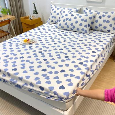 China Wholesale Non-slip Cotton Reactive Printing Non-slip Mattress Protector Mattress Protector Waterproof Cotton Bed Bed Spread Mat for sale