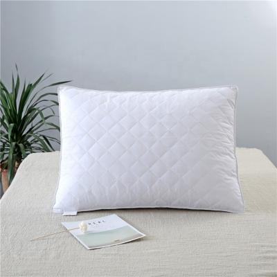 China Comfortable Hotel Memory Sleep Pillow Soft Home Indoor Bedding Goose Down Feather Cotton Quilt Pillow for sale