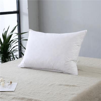 China White Memory Goose Feather Down Pillow Quilted Box Down Pillow With Gusset 22 Inch Feather Pillow Fill Inserts for sale