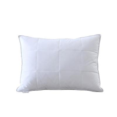 China Therapy Standard Size Soft Medium Goose Down Feather Pillow With 100% Organic Cotton Shell For Sleep for sale