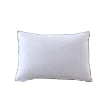 China Luxury Hotel White Cotton Shell Goose Duck Feather Down Cushion Fire Resistant 100% Soft Pillow Pillow for sale