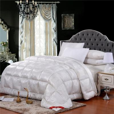 China Super soft silk fabric warm goose down comforter top quality down comforter thicken comforter insert luxury hotel collection for sale