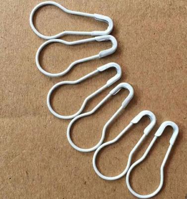 China Durable 22mm White Metal Safety Squash Pins For Apparel Tag And Decoration for sale